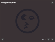 Tablet Screenshot of onegreenbean.com